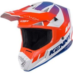 Casque cross TRACK GRAPHIC PATRIOT KENNY orange/bleu/blanc