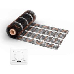 Chauffage au sol WARMON CLASSIC+ 160 W/m² avec thermostat analogique AC3082H, blanc 4 m²