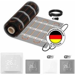 Chauffage mural électrique WARMON CLASSIC LIGHT 100 W/m² avec Thermostat TS 100 Touch blanc - 5 m²