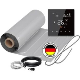 Natte chauffante WARMON ALU 150 W/m² avec Thermostat TS300 noir - 2 m²