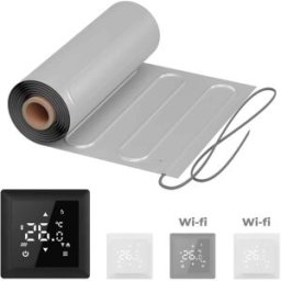 Natte chauffante WARMON ALU 150 W/m² avec Thermostat S 100 Touch noir - 2 m²