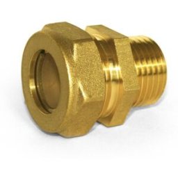 WARMON Raccord de réduction à manchon pour tube ondulé avec filetage extérieur (M) 20x1/2'' EF