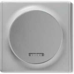 ONEKEYELECTRO Interrupteur simple allumage, avec témoin lumineux, 1 voie avec plaque de finition Florence-"Gris