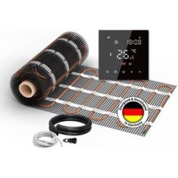 Natte chauffante WARMON CLASSIC 150 W/m² avec Thermostat TS300 noir - 4 m²