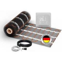 Natte chauffante WARMON CLASSIC 150 W/m² avec Thermostat S 100 Touch blanc - 10 m²