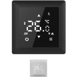 WARMON Thermostat, Régulateur de température TS100 WiFi Touch, noir