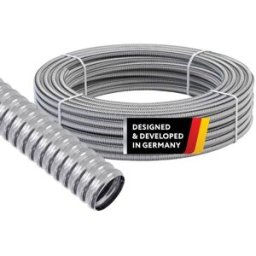 WARMON Tube ondulé en acier inoxydable CSST316L recuit, en couronne, pour circuits d'alimentation d'eau DN15 x 10m