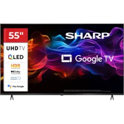 Sharp 55HP5265E Téléviseur 4K Ultra HD QLED Google TV - 140 cm