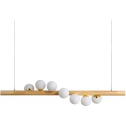 Homary Linearc Suspension luminaire moderne Tram Globe en verre pour îlot de cuisine