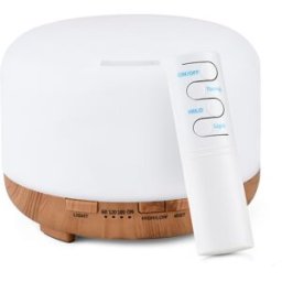 Diffuseur d'huiles essentielles, capacité de 500 ml, fonction minuterie, faible bruit, écologique