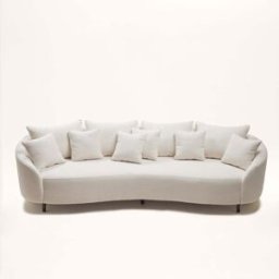 MADURA Canapé 3 Places Julika Sym écru bouclé - ECRU 237x100xH70 cm