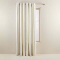MADURA Rideau Oeillets Doublé Thermique Coconut Ivoire - BLANC 140x350 cm