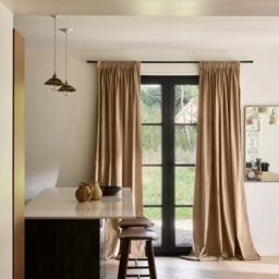 MADURA Rideau À Galon Fronceur Dalila Beige chic - BEIGE 135x280 cm