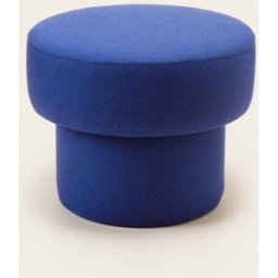 MADURA Pouf Poppie Marcelo bleu outremer - BLEU Ø35xØ45xH36 cm
