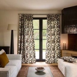 MADURA Rideau À Galon Fronceur Ramha Ivoire et multicolore - MULTICOLORE 200x285 cm