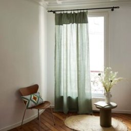MADURA Rideau Panneau Lou Sauge - VERT 145x280 cm