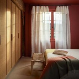 MADURA Voilage Panneau Shadow Blanc pur et bourdon ocre - BLANC 140x350 cm