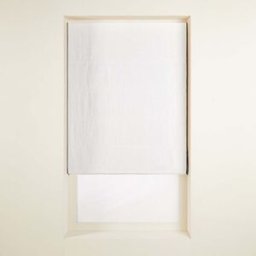 MADURA Store Bateau Occultant Carlina Blanc pur et bourdon noir - BLANC 60x220 cm
