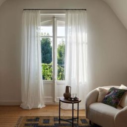 MADURA Voilage À Galon Fronceur Milos Blanc - BLANC 350x308 cm