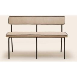 MADURA Banc Ysabeau Dalila beige chic passepoil - BEIGE 160x51xH79 cm