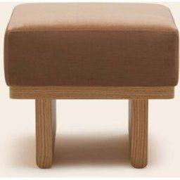 MADURA Tabouret Anca Dalila camel doré - MARRON 50xP40xH45 cm