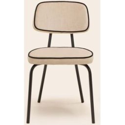 MADURA Chaise Ysabeau Dalila beige chic passepoil no - BEIGE 44x51xH79 cm