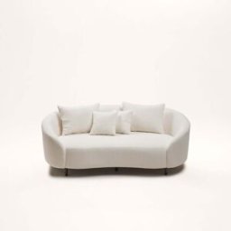 MADURA Canapé 2 Places Julika Sym écru bouclé - ECRU 177x100xH70 cm