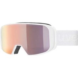 Uvex Masque De Ski Saga To White Shiny Mirror Rose Lasergold Lite/CAT3+Clear/CAT1 Homme,Femme