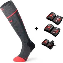 Lenz Chaussettes Longues Set Of Heat 5.1+rcb 1200 Anthracite / Red EU 39-41 Homme,Femme