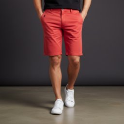 Bermuda Chino 588 Ruckfield rouge moyen