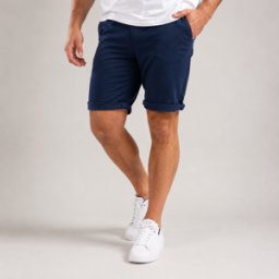 Bermuda en lin Ruckfield bleu marine