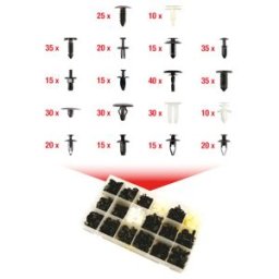 Jeu de clips de fixation - Ford, 415 pcs ; KS Tools (420.0250)
