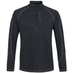 Sous pull Protest LOUISIANA 1/4 zip top (True Black) homme S