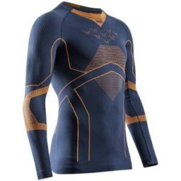 XBIONIC T-shirt ski X-BIONIC ENERGY ACCUMULATOR LIGHT SHIRT LS (MARINE/ORANGE) Homme S
