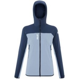 Veste softshell d'alpinisme MILLET Fusion XCS Hoodie (Iceberg/Saphir) Femme XS
