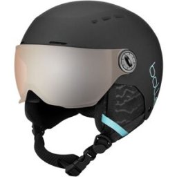 Bollé Casque de ski BOLLE QUIZ VISOR (Black Blue Matte - Orange Gun Cat 2) Junior 52-55 cm