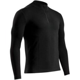 XBIONIC Haut technique X-BIONIC MIGHTYWOOL SHIRT LS 1/2 ZIP MEN (X BLACK) Homme 04-M