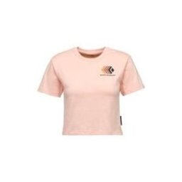 T-shirt BLACK DIAMOND W FADED CROP SS TEE (Alpine Sunrise) Femme M