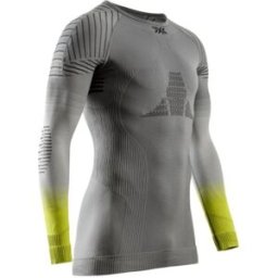 XBIONIC T-shirt technique X-BIONIC INVENT FX SHIRT (RHINO GREY/LIGHT GREY/CANARY) Homme S