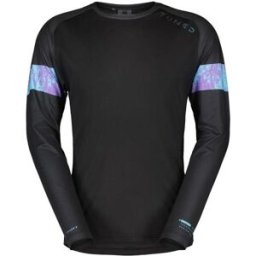 Maillot de VTT SCOTT Tee M's Trail Tuned LS (black/swish purple) Homme L