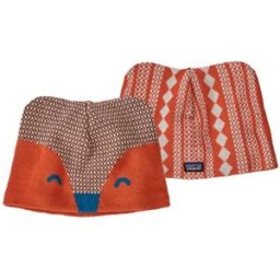 Bonnet réversible PATAGONIA Baby Animal Friends Beanie (Beanie Fox: Henna Brown) bébé 6M