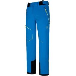 La Sportiva Pantalon ski de randonnée Excelsior Pant M (Electric Blue/Lime Punch) Homme XL
