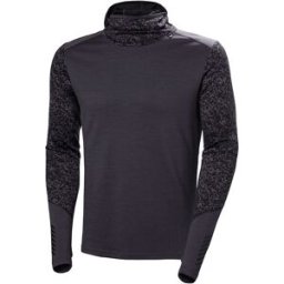 Sweat a capuche HELLY HANSEN LIFA MERINO MIDW BLC HOODIE (BLACK GRAPE ARC REFLECT AO) homme XXL