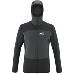 Veste softshell MILLET Fusion XCS Hoodie (NOIR/DARK GREY) Homme M