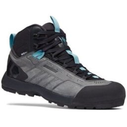 Chaussure d'approche BLACK DIAMOND Mission Leather Mid WP (Steel Grey costal Blue) Femme 37 (6.5 US)