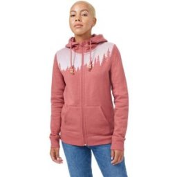 Sweat zippé à capuche Tentree Juniper Zip (Apple Butter Red Heather) Femme XS