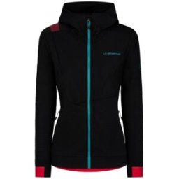 Sweat à capuche La sportiva Mood Hoodie (Black/Hibiscus) Femme XS