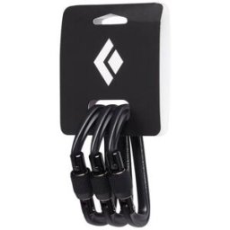 Mousquetons BLACK DIAMOND Hotforge Screwgate Carabiner - Pack 3 (Black) Taille unique