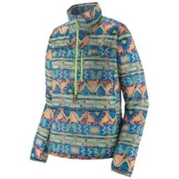 Sweat PATAGONIA W's Houdini Stash 1/2 Zip P/O (High Hopes Geo: Salamander Green) Femme XS