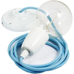 Creative Cables Suspension Luminaire Rm17 2 M Light Blue / White One Size